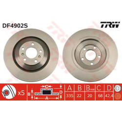 Kočioni disk TRW DF4902S