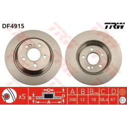 Kočioni disk TRW DF4915