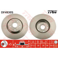 Kočioni disk TRW DF4930S