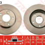Kočioni disk TRW DF4933