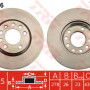 Kočioni disk TRW DF4936