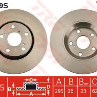 Kočioni disk TRW DF4939S