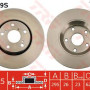 Kočioni disk TRW DF4939S