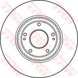 Kočioni disk TRW DF4957S