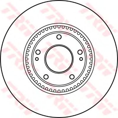 Kočioni disk TRW DF4957S