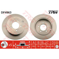 Kočioni disk TRW DF4963