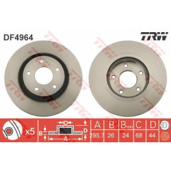 Kočioni disk TRW DF4964