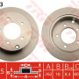 Kočioni disk TRW DF4973