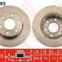 Kočioni disk TRW DF4988S