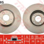 Kočioni disk TRW DF4989S