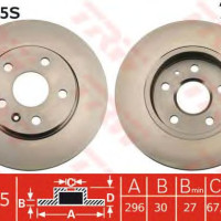 Kočioni disk TRW DF4995S