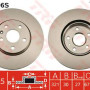 Kočioni disk TRW DF4996S