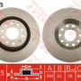 Kočioni disk TRW DF6005