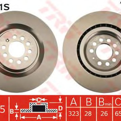Kočioni disk TRW DF6011S