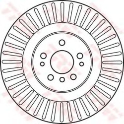 Kočioni disk TRW DF6013S