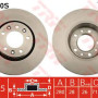 Kočioni disk TRW DF6020S