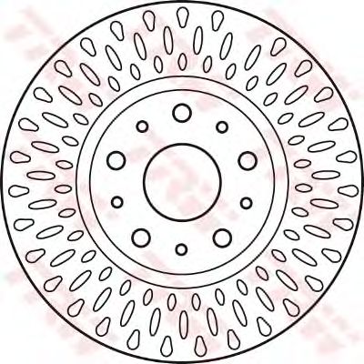 Kočioni disk TRW DF6021