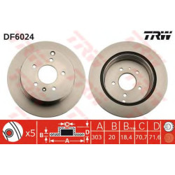 Kočioni disk TRW DF6024