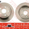 Kočioni disk TRW DF6029