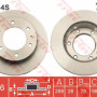 Kočioni disk TRW DF6034S