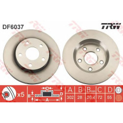 Kočioni disk TRW DF6037