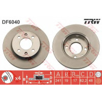 Kočioni disk TRW DF6040