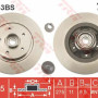 Kočioni disk s ležajem TRW DF6043BS