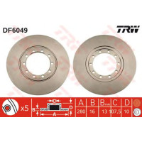 Kočioni disk TRW DF6049