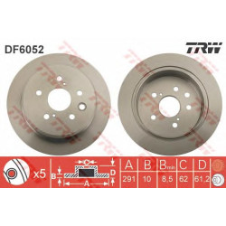 Kočioni disk TRW DF6052