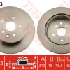 Kočioni disk TRW DF6063