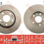 Kočioni disk TRW DF6072