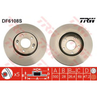 Kočioni disk TRW DF6108S