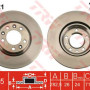 Kočioni disk TRW DF6121