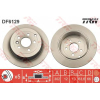 Kočioni disk TRW DF6129