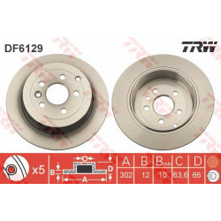 Kočioni disk TRW DF6129