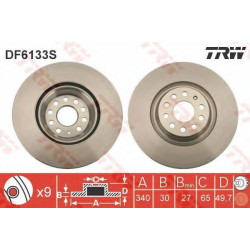 Kočioni disk TRW DF6133S