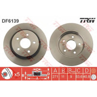 Kočioni disk TRW DF6139