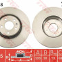 Kočioni disk TRW DF6148
