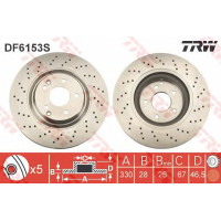 Kočioni disk TRW DF6153S