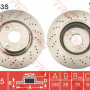 Kočioni disk TRW DF6153S