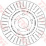 Kočioni disk TRW DF6174