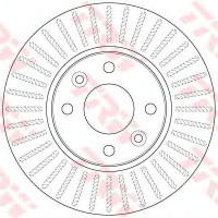 Kočioni disk TRW DF6186