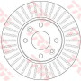 Kočioni disk TRW DF6186