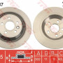 Kočioni disk TRW DF6187