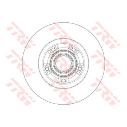 Kočioni disk s ležajem TRW DF6203BS