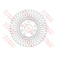 Kočioni disk TRW DF6208S