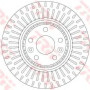 Kočioni disk TRW DF6208S