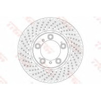Kočioni disk TRW DF6212S