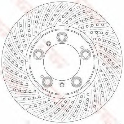Kočioni disk TRW DF6212S