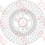 Kočioni disk TRW DF6216